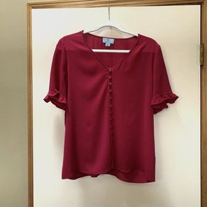 Ruffle sleeve blouse